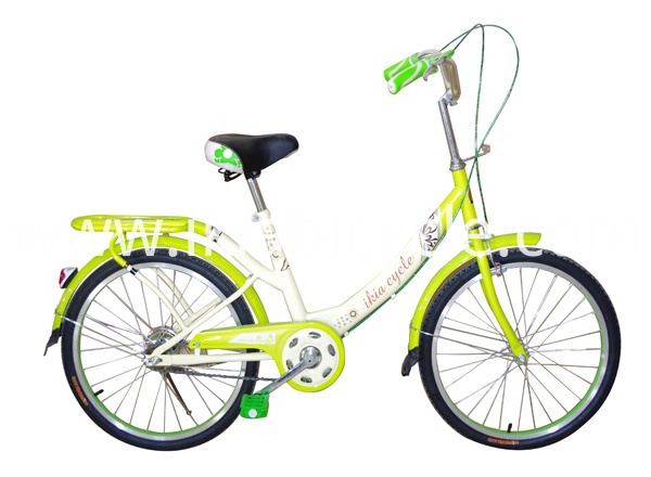 24 Inch City Bike with Basket and Light