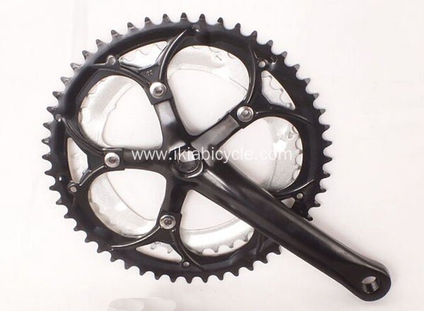 Bike Chainwheel and Crankset with Plastic Chainguard