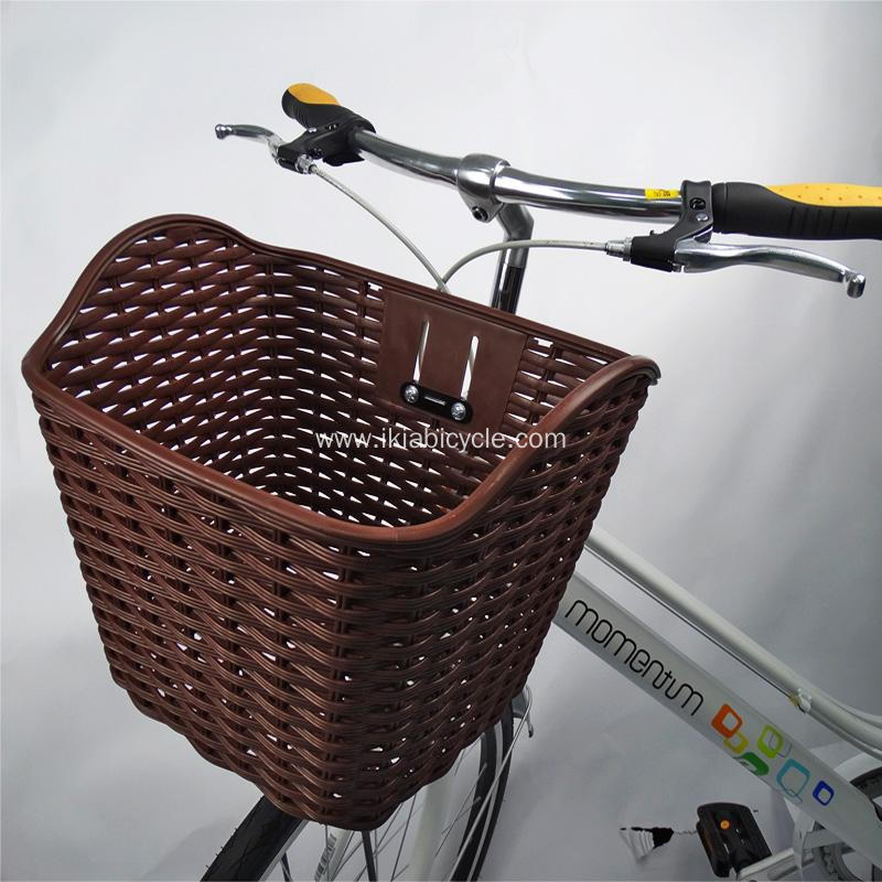 Wicker Woven Front Decorative Bicycle Basket
