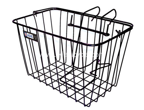 Steel Material Black Color Bicycle Basket