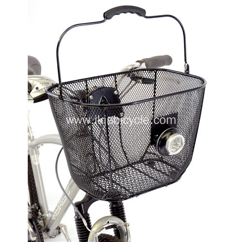 Steel Material Black Color Bicycle Basket
